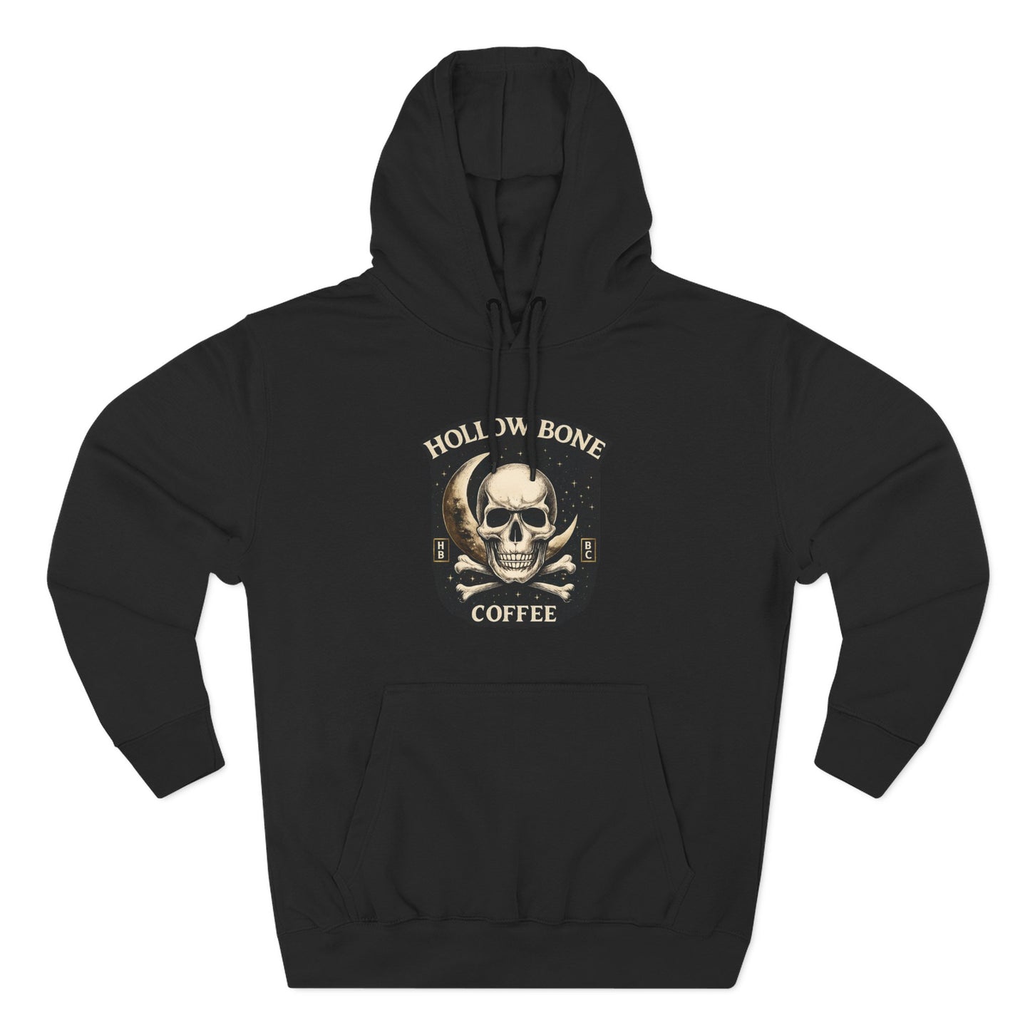 Skull & Crossbones Coffee Hoodie — Hollow Bone Coffee Graphic Hoodie
