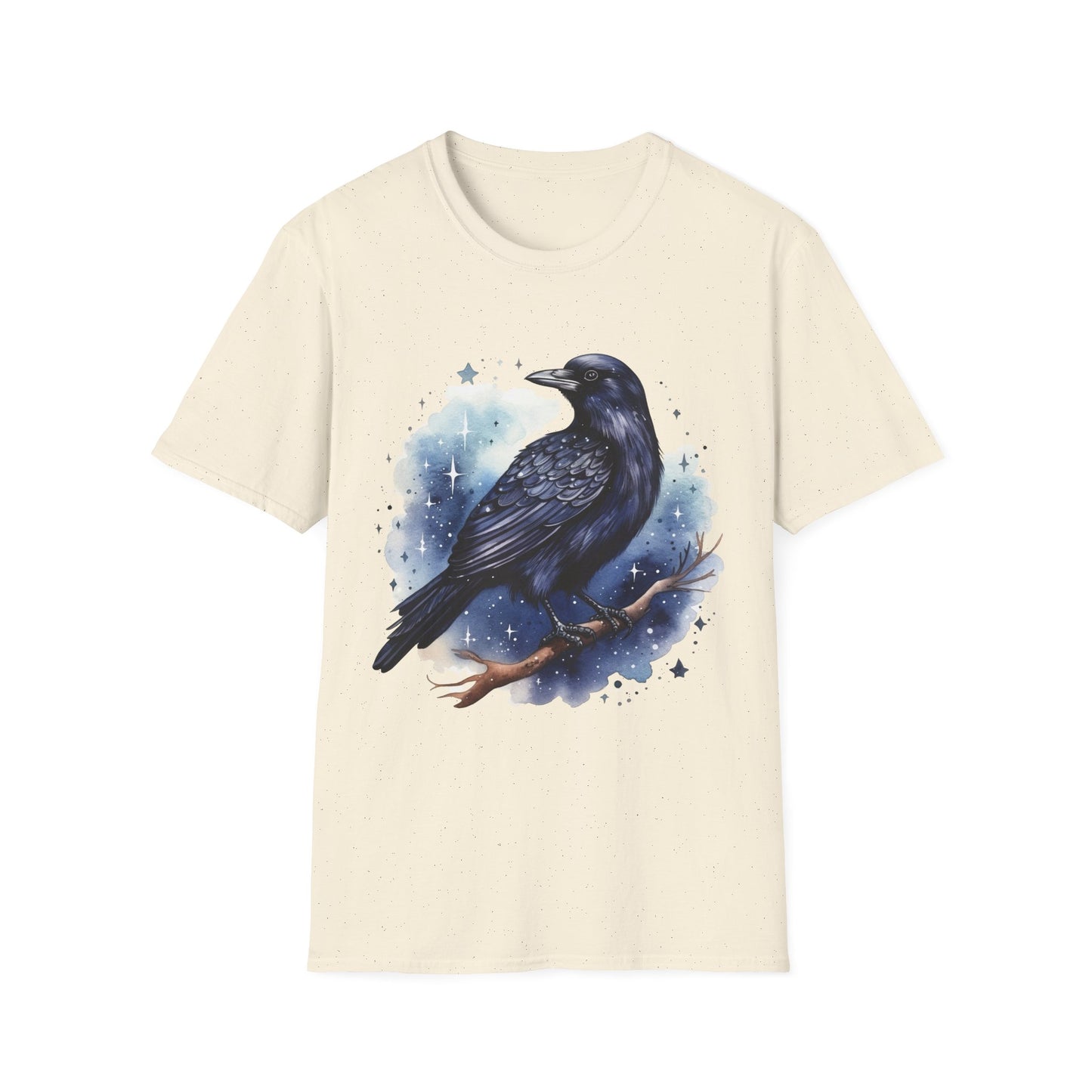 Raven Night Sky T-Shirt — Mystical Crow Graphic Tee