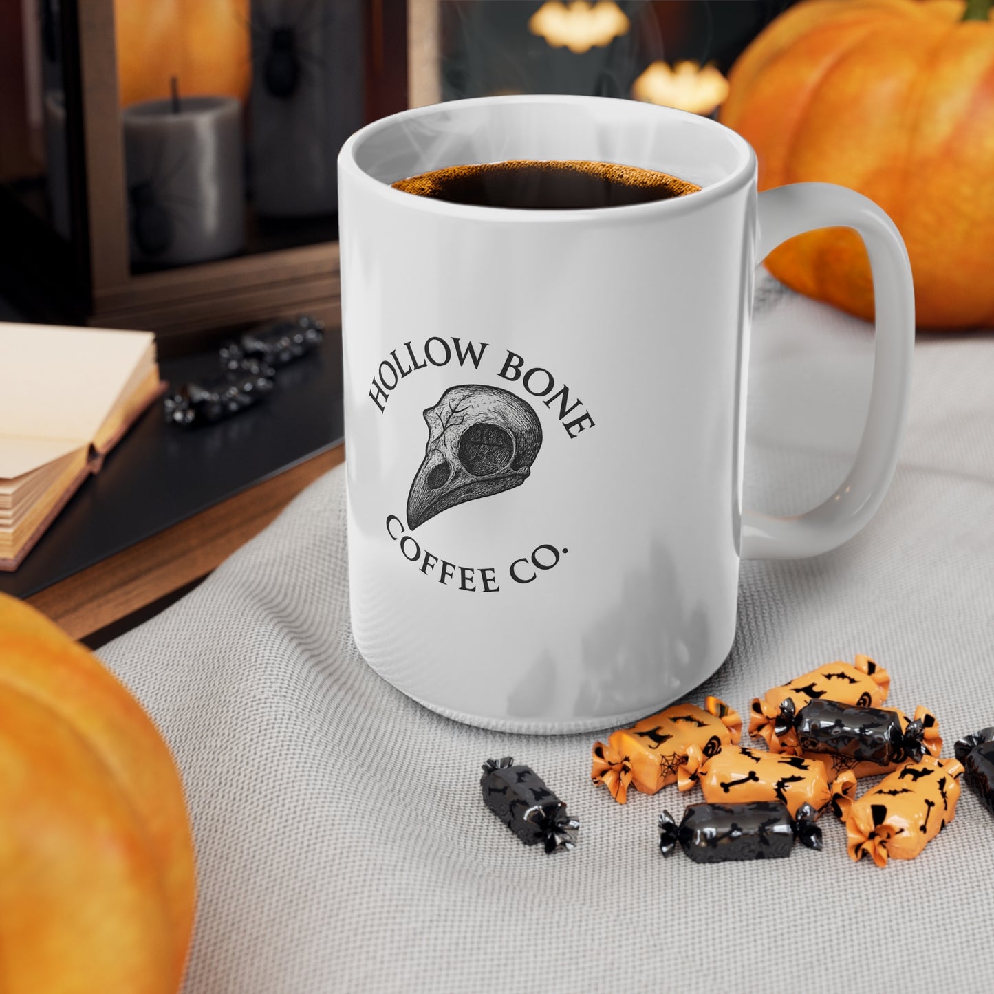 Hollow Bone Coffee Co. Ceramic Mug — 11oz & 15oz