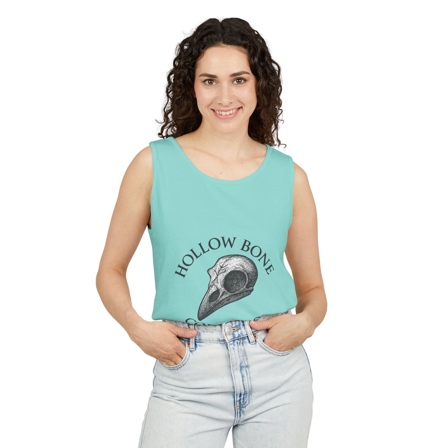 Hollow Bone Coffee Co. Tank Top — Raven Skull Coffee Logo Tank