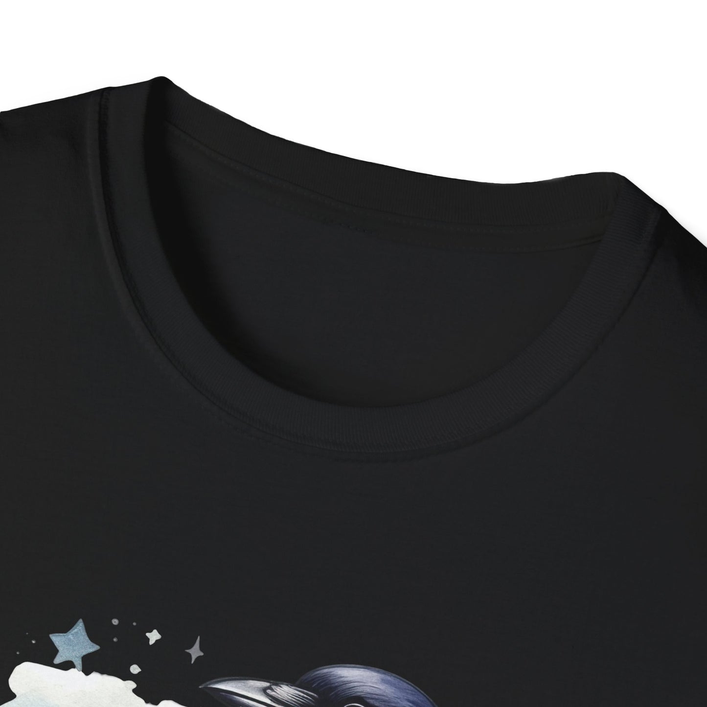 Raven Night Sky T-Shirt — Mystical Crow Graphic Tee