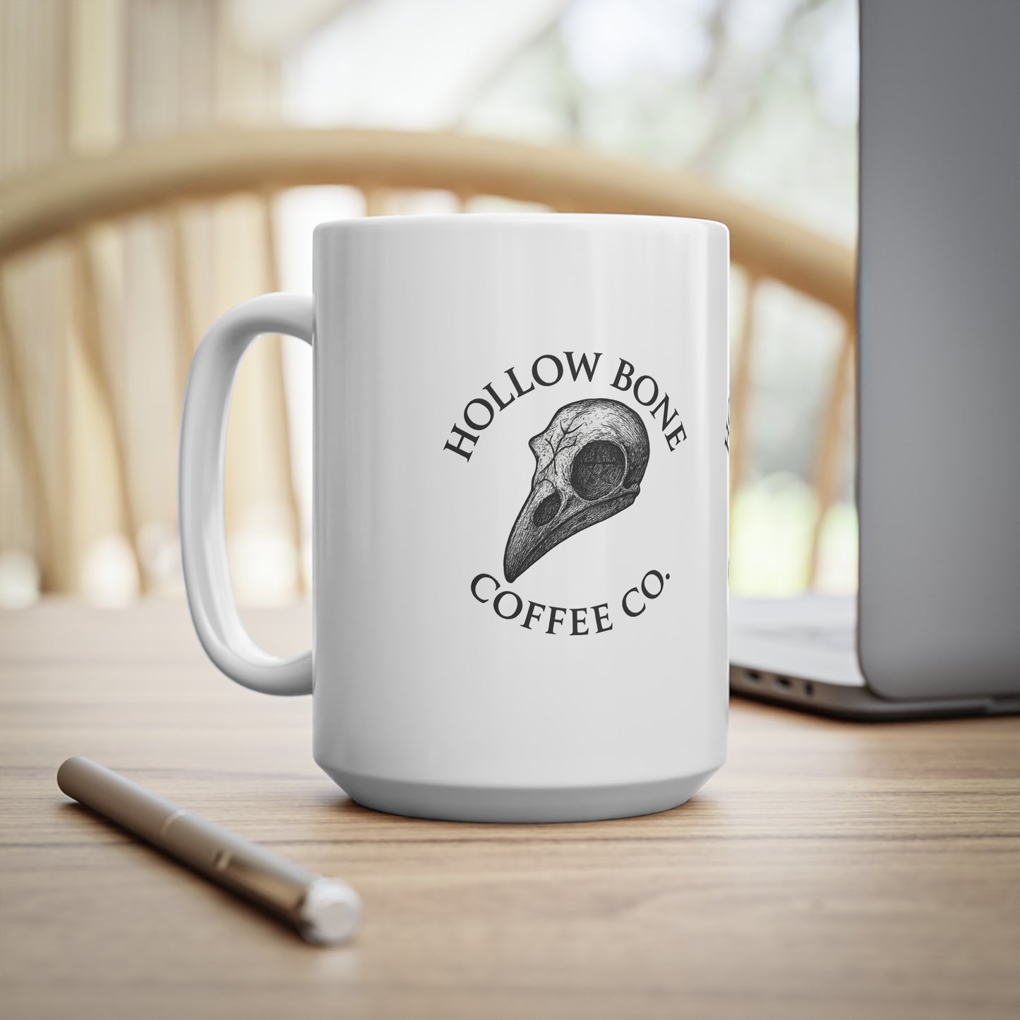 Hollow Bone Coffee Co. Ceramic Mug — 11oz & 15oz